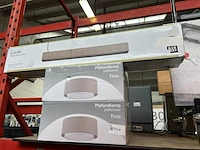 2x plafondlamp, 1x hanglamp - afbeelding 1 van  5