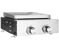 2x plancha grill 2 onafhankelijk regelbare branders - afbeelding 1 van  7