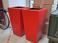 2x plantenbak, rood - afbeelding 3 van  5