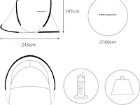 2x pop-up strandtent ultrasport - afbeelding 3 van  5