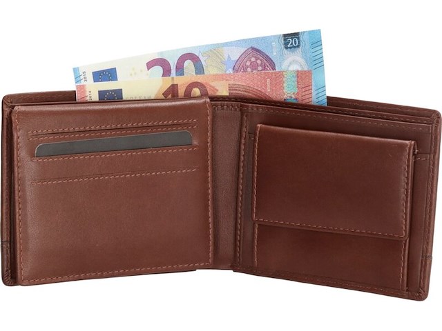 2x portefeuille, micmac bags, 20581, zwart en cognac - afbeelding 2 van  5