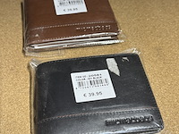 2x portefeuille, micmac bags, 20581, zwart en cognac - afbeelding 4 van  5