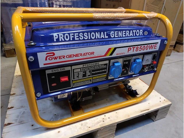 2x power - 2025 - pt8500we - benzine stroomgenerator - afbeelding 1 van  11