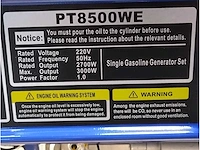 2x power - 2025 - pt8500we - benzine stroomgenerator - afbeelding 10 van  11