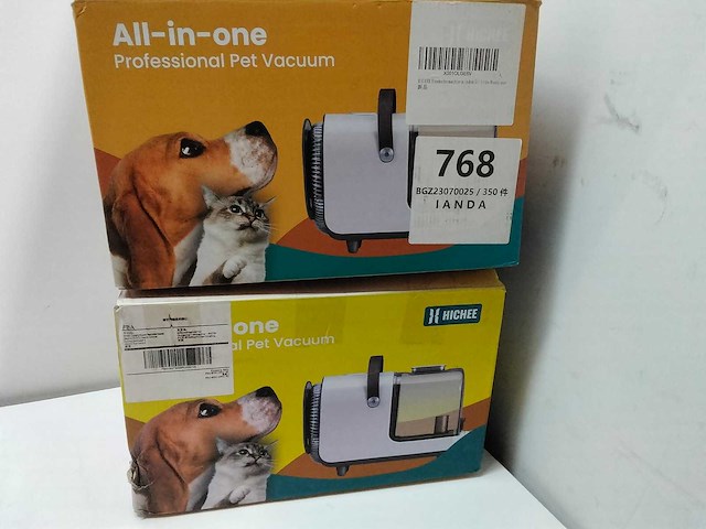 2x professionele honden trimset & vacuum machine - afbeelding 1 van  5