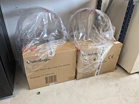 2x professionele horeca suikerspinmachine | incl. spatscherm cover | ø 52cm | nl handleiding gastrologix., roze - afbeelding 9 van  9