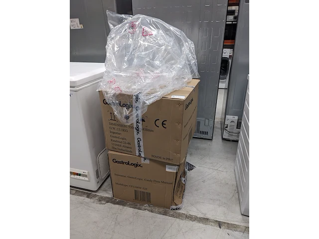 2x professionele horeca suikerspinmachine | incl. spatscherm cover | ø 52cm | nl handleiding gastrologix., roze - afbeelding 9 van  9