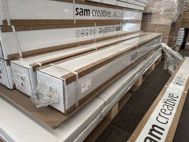 2x projectiescherm hd elektrisch 171x128 cm 4:3 84" sam creative, pshex171128 - afbeelding 3 van  3