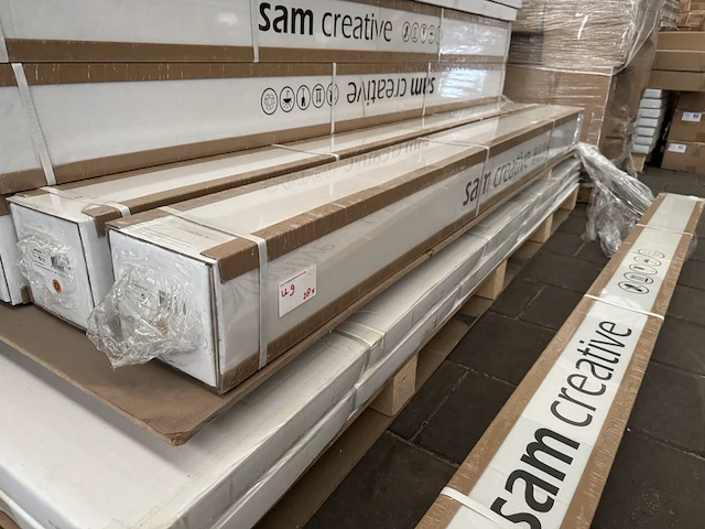 2x projectiescherm hd elektrisch 171x128 cm 4:3 84" sam creative, pshex171128 - afbeelding 3 van  3