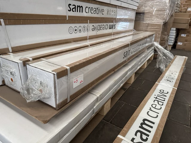 2x projectiescherm hd elektrisch 171x128 cm 4:3 84" sam creative, pshex171128 - afbeelding 3 van  3