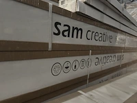 2x projectiescherm hd elektrisch 171x128 cm 4:3 84" sam creative, pshex171128 - afbeelding 3 van  3