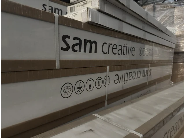 2x projectiescherm hd elektrisch 171x128 cm 4:3 84" sam creative, pshex171128 - afbeelding 3 van  3