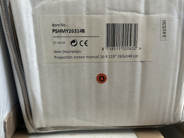 2x projectiescherm hd handbediend 263x148 16:9 119" sam creative, pshmy263148 - afbeelding 3 van  3