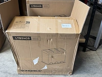 2x prullenbak 24 liter songmics, donkergrijs - afbeelding 3 van  4