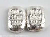 2x puur zilveren baren - afbeelding 1 van  3