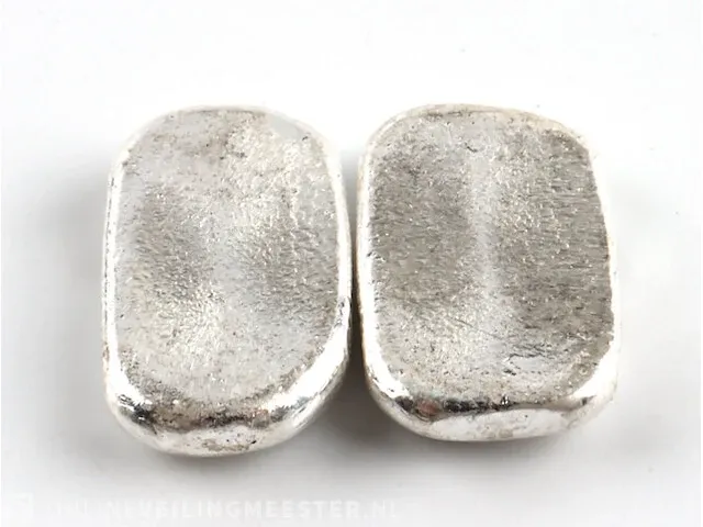 2x puur zilveren baren - afbeelding 3 van  3