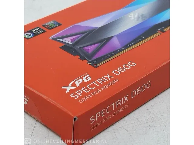 2x ram geheugenkaart xpg, spectrix d60g 8gn 3200mhz ddr4 rgb memory pc4-25600 - afbeelding 5 van  8