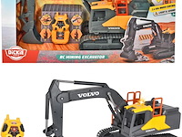 2x rc volvo graafmachine dickie toys, rc mining excavator - afbeelding 1 van  6