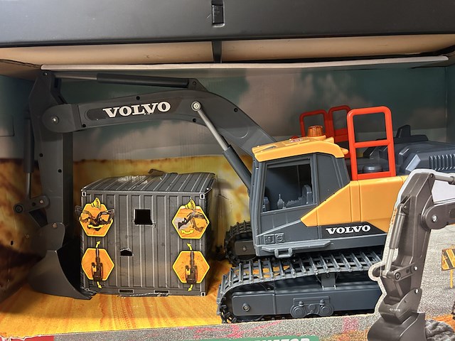 2x rc volvo graafmachine dickie toys, rc mining excavator - afbeelding 3 van  6