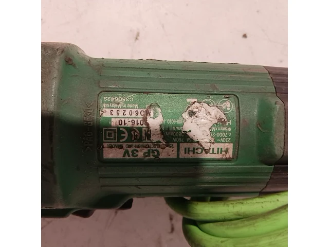 2x rechte slijper, hitachi, gp 3v - afbeelding 7 van  15