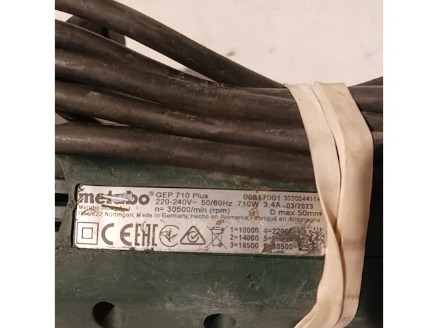 2x rechte slijper, metabo, gep 710 plus - afbeelding 5 van  13