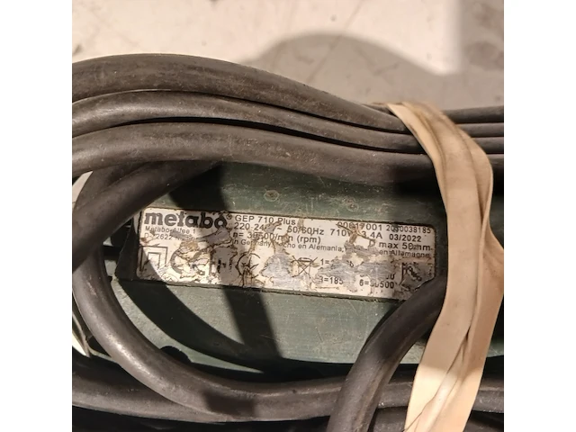 2x rechte slijper, metabo, gep 710 plus - afbeelding 3 van  13