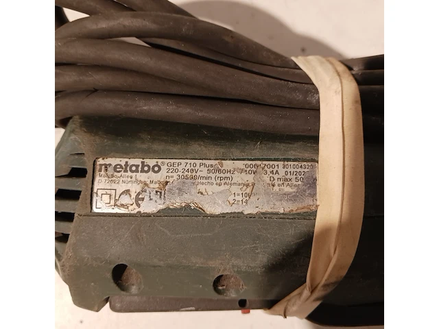 2x rechte slijper, metabo, gep 710 plus - afbeelding 3 van  13