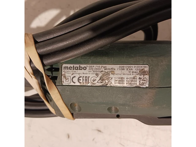 2x rechte slijper, metabo, gep 710 plus - afbeelding 4 van  14