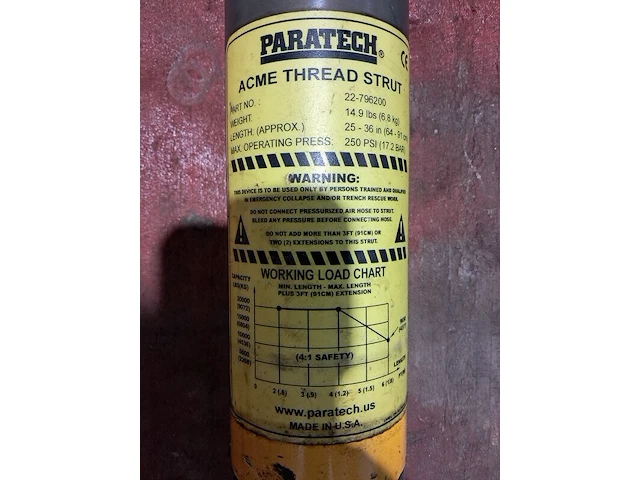 2x redding stabilisatiesteun, paratech, acme thread strut - afbeelding 14 van  16