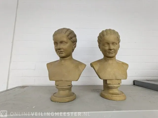 2x replica art meisjeskopje - afbeelding 1 van  6