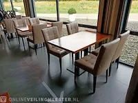 2x restauranttafel met 8x stoel - afbeelding 1 van  6