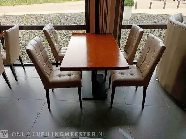 2x restauranttafel met 8x stoel - afbeelding 2 van  6