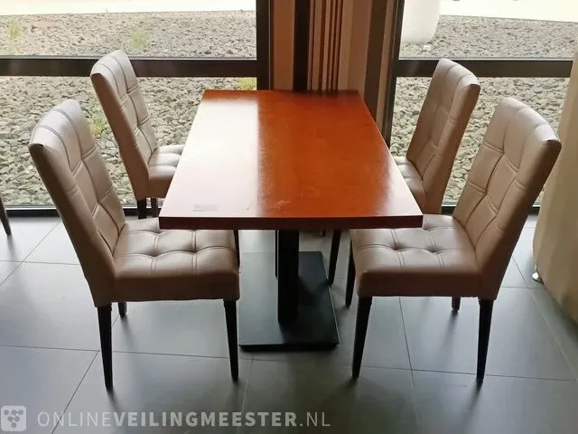 2x restauranttafel met 8x stoel - afbeelding 3 van  6