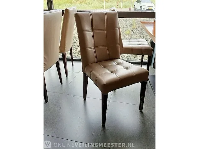 2x restauranttafel met 8x stoel - afbeelding 4 van  6