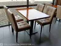 2x restauranttafel met 8x stoel - afbeelding 5 van  6