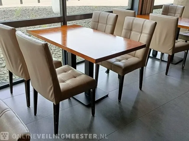 2x restauranttafel met 8x stoel - afbeelding 6 van  6