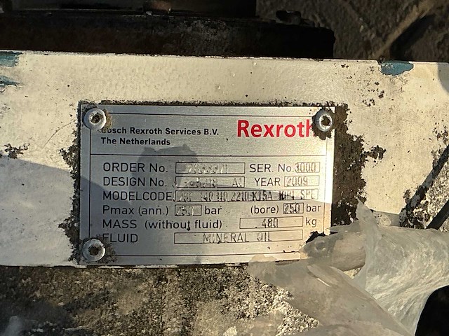 2x rexroth zware hydraulische cilinder - afbeelding 7 van  7