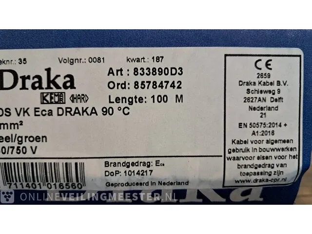 2x rol montagedraad draka, vds vk eca - afbeelding 5 van  5