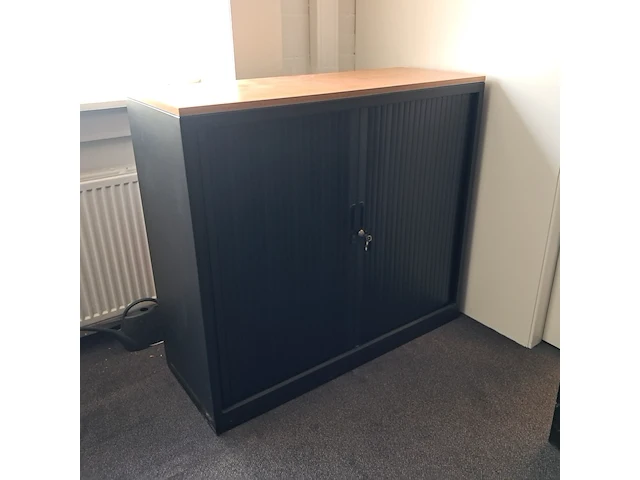 2x roldeur-archiefkast inofec, zwart - afbeelding 2 van  8