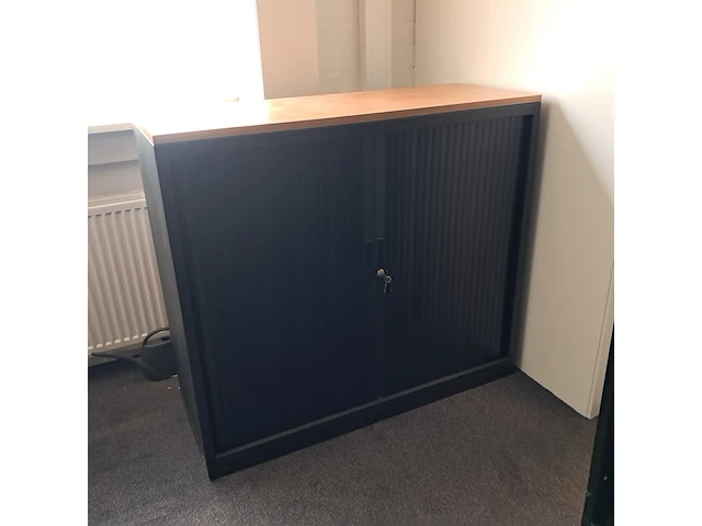 2x roldeur-archiefkast inofec, zwart - afbeelding 6 van  8
