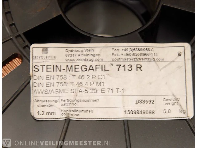 2x rollen lasdraad, stein megafil 73r. 1,2mm, 5 kg - afbeelding 2 van  2