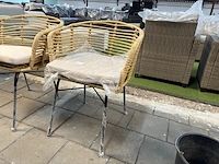 2x rotan tuinstoel 58x58x73 cm - afbeelding 3 van  7