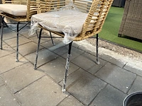 2x rotan tuinstoel 58x58x73 cm - afbeelding 5 van  7