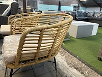 2x rotan tuinstoel 58x58x73 cm - afbeelding 7 van  7