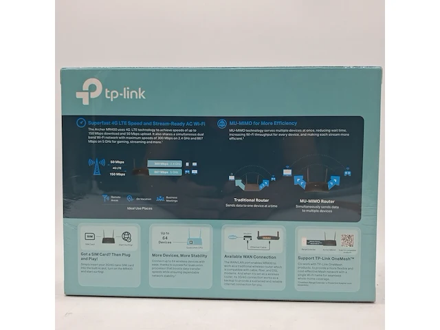 2x router, tp-link, ac1200 dual band wi-fi 4g lte - afbeelding 5 van  5