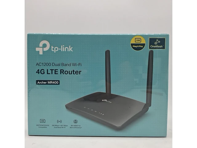 2x router, tp-link, ac1200 dual band wi-fi 4g lte - afbeelding 1 van  5