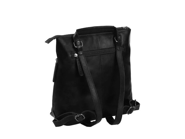 2x rugzak, chesterfield, elise, black en cognac - afbeelding 2 van  8