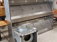 2x rvs horeca afzuigkap met afzuigmotor en verlichting unninox, 2022 - afbeelding 4 van  11