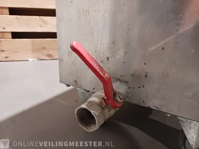 2x rvs reinigingsbak op wielen - afbeelding 5 van  5
