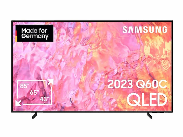 2x samsung - gq65q60cau qled tv (flat, 65 zoll / 163 cm, uhd 4k, smart tv, tizen) - televisie - afbeelding 1 van  9